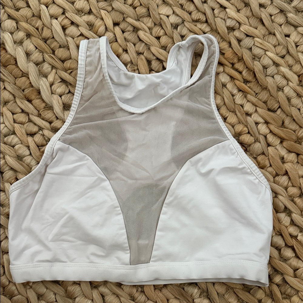 White Varley crop top/ sports bra